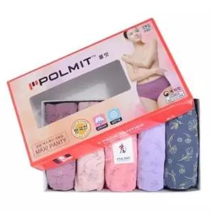 [오노마] ONM 여성 실켓 순면 삼각팬티 어머니 편한 빅팬티 5매입 (S8819089)