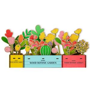 [오피스스쿨] 우드 보석십자수 꽃꽂이 화분 만들기 1인세트 DIY 소 / 중 / 대 3종 택 1 보석십자수키트