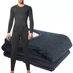 BYC 내복중에 가장 두꺼운 융기모 남자내복 세트 군인 라이더