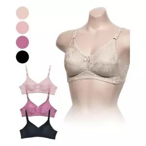 [오노마] ONM 중년부인 자가드 노와이어 풀컵 A컵브라 (S9367005)