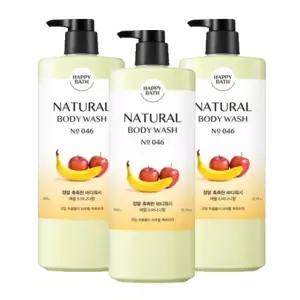 해피바스 촉촉한 바디워시 900g 3개
