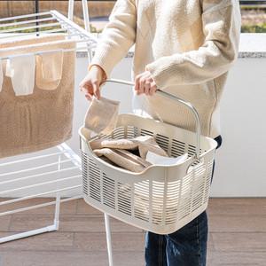 [무료배송] 블랑 핸디 빨래 바구니 30L / 세탁 통 3단 플라스틱 다용도 손잡이 이동식