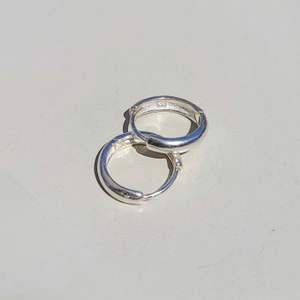 실버925 데일리 심플 원터치 기본 링 귀걸이 11mm 13mm 은귀걸이