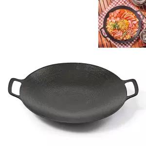 글라스락 그리들팬 39cm 야외 캠핑 라면냄비 전골 구이 볶음팬 인덕션 코팅불판 코스트코