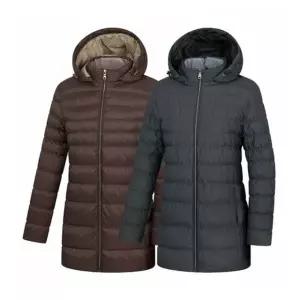 [롯데백화점]콜핑 LD28 여성 겨울 초경량 후드탈부착 중기장 덕다운 자켓 KTJ6789W