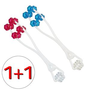 (2단 페이스롤러 1P+1P 총2P) 얼굴 마사지기 페이스 롤러 지압 핸디 바디 안마기 페이스업 롤링 괄사
