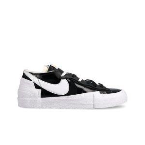 [정품] 나이키 블레이저 로우 사카이 블랙 페이턴트 레더 887074