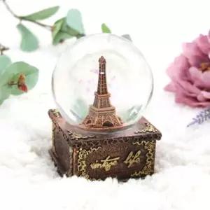 [텐바이텐]led 무드등 워터볼 멜로디 뮤직박스 - 골드에펠