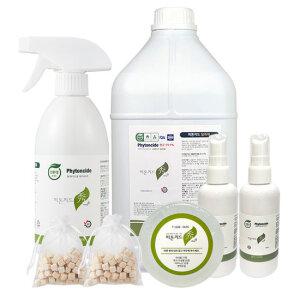 피톤치드수 리필4l+리필500ml+휴대용2개+편백칩2개+천연비누