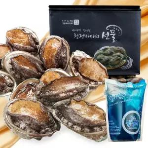 [피쉬데이](광주신세계)[2/2(월)부터 순차출고]완도 활전복 선물세트 왕특大 7~8미 1kg 2세트 고급부직...