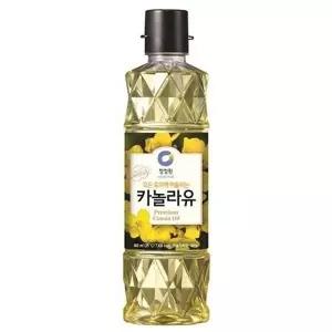 청정원 간편한  청정원 카놀라유 900ml 간식 야식 자취 1인가구 명절 제사 전 튀김 대용량 식자재 900ml