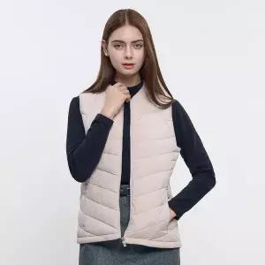 [이지바이] 코튼캔디 여성 웰론 슬림핏 경량 패딩 조끼(AB23V007W)