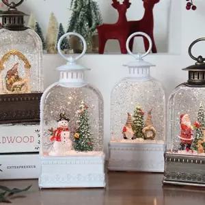 [텐바이텐]랜턴모양 크리스마스 워터볼 오르골 산타 눈사람 트리 스노우볼