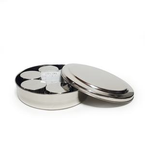 스텐 원형 보존식용기(6P) 식품보관용기