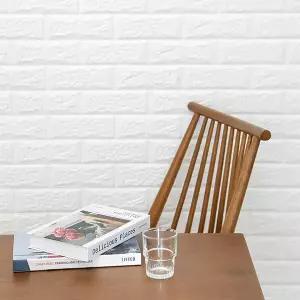 제이오마켓 롤형 접착식 폼블럭 화이트 100cmx220cm/셀프 인테리어 DIY 단열 포인트 접착 붙이는 쿠션 벽돌 벽지 시트지