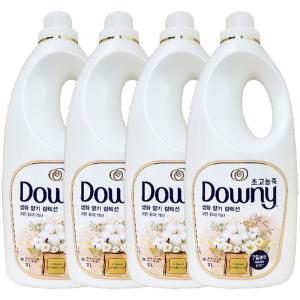 다우니 생화 향기 컬렉션 코튼 퓨어러브 본품 2L 4개