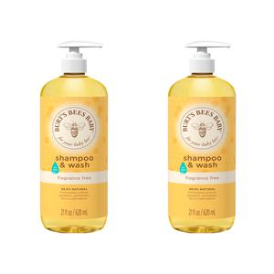 (2팩 구성)Burt's Bees 버츠비 베이비 샴푸 & 워시 무향 620ml