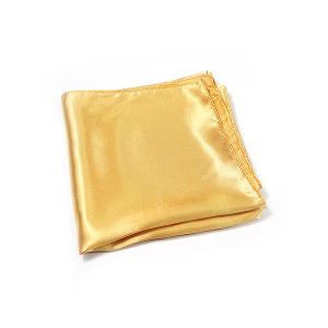 소량) 금색 실크 보자기 - 중(87cm)/명절 선물 포장용 골드 한우 정육 한과