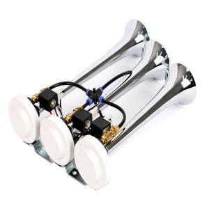 오토비트 3발 아기 상어 뮤직 에어혼 (12V/24V겸용) 에어크락션 튜닝혼 경음기 뱃고동혼 자동차혼 버스혼 대형차혼 중장비혼 보트혼qlxm