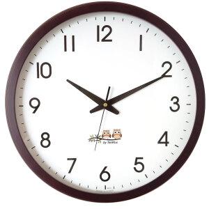 40cm 무소음벽시계 원목 대형 인테리어 거실 벽걸이시계 무음 브라운 부엉이 학교 우드 사무실 교실 식당 개업 집들이선물