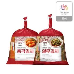종가 총각김치 2.3kg+열무김치 2.5kg