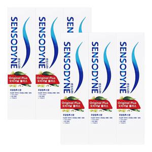 센소다인 오리지널 플러스 치약 100g 6개