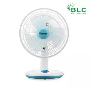 [국산] 탁상용 미니선풍기 8인치 저소음 풍속조절 자동회전 블루