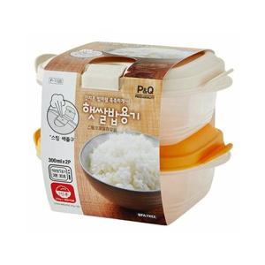 락앤락 피앤큐 햇쌀밥용기 400ml 2P