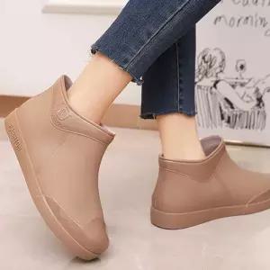 [라일리의류] Rly 여자 캠핑 패션 여름 숏 발목 레인 부츠 코디 바닷가