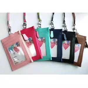 [셀러허브]여자 색상 멀티 패션 지퍼형 동전 목걸이 지갑 (S10072304)