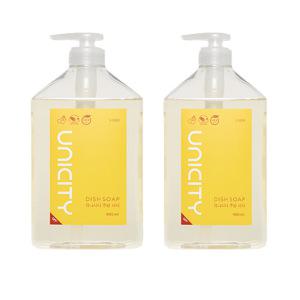 유니시티주방세제 2개 (900ml X 2) 야채, 과일, 식기세정, 상큼한석류향 주방세제