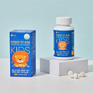 탄탄플란트 키즈 츄어블 칼슘 마그네슘 비타민D 아연 비타민K 치아 밀크맛 60정 2개