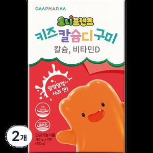 지엠팜 트니프렌즈 키즈 칼슘디 구미 4p 420g 2개