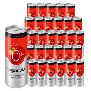 슈가로로 스파클링 사과, 250ml, 30개