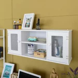 [텐바이텐]밀키 양문 철망 벽선반 (MD004)