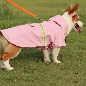 애견패션용품 강아지 반사 레인코트 우비 방수 비옷 반려동물 1P L