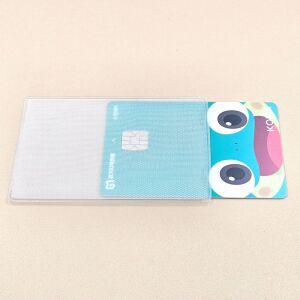 비닐 보호 신용카드 커버 케이스 필름 투명 포켓 지갑 미니 신분증 교통 스크래치방지 카드집 보관