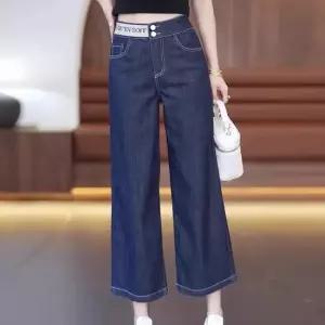 [오아즈] 여성 데님 청 와이드 8부 7부 편안한 팬츠 바지 3color