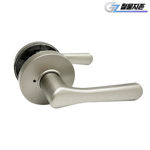 두꺼운문 50~60mm용 방문손잡이 STL-761 그레이 문손잡이 무키 중문 도어락 도어 화장실 문고리