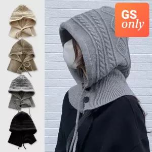 [GS 단독] 어나더뷰 앤디 버튼 울 바라클라바 후드 목도리 머플러 2299