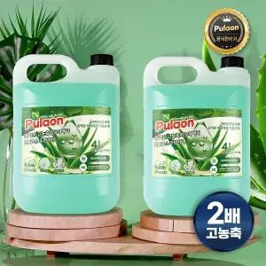 퓨라온 고농축 알로에베라 EM효소 주방세제 4L 1+1 (2개)