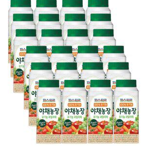 [파스퇴르] 100%유기농 야채농장 과일야채190ml(24팩)