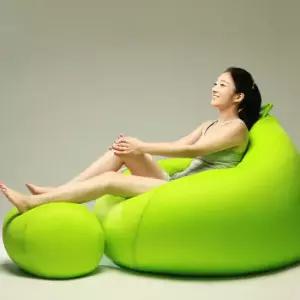 아트박스 보니타빈백 [빈백+풋스툴 세트] 초대형 코쿤 C307 에어매쉬 빈백