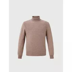 [롯데백화점]트레몰로 [트레몰로] 울 캐시미어혼방 롱터틀넥 투톤 목폴라 니트 TRNBF4Z9161