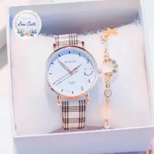 학생 손목 시계 스마일 체크 중학생 패션 시계 졸업 입학 생일 선물 