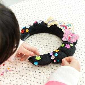 [민화샵] 전통 가체 머리띠 만들기 설날 새해 명절 헤어밴드 키트 한복