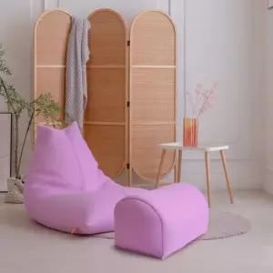 보니타빈백 [빈백+풋스툴 세트] 대형 파우치 P202 에어매쉬 소파