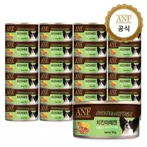 ANF 강아지간식캔 독 치킨야채 24개입 1Box 2.28kg 95g 24)