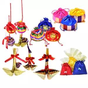 복조리 색동복조리 복주머니 모음 복조리개 대보름행사 새해선물