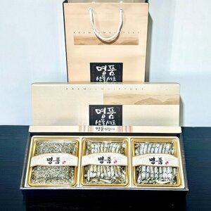 [통영수산물시장] 멸치 3종 선물세트 (세멸 170g+중멸 170g+대멸 170g)